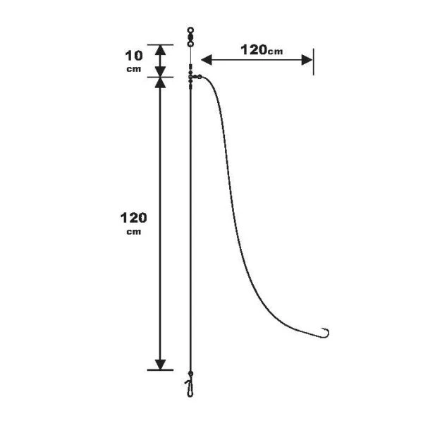 Sunset BDL Surfcasting RS Competition Special Long Distance Fluorocarbon Rig 0,60mm 130cm + 0,35mm 120cm Size 1/0 1 Sunset BDL Surfcasting RS Competition Special Long Distance Fluorocarbon Rig 0,60mm 130cm + 0,35mm 120cm Size 1/0