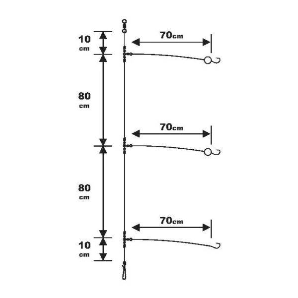 Sunset BDL Surfcasting RS Competition Special Mullet Fluorocarbon Rig 1 Sunset BDL Surfcasting RS Competition Special Mullet Fluorocarbon Rig