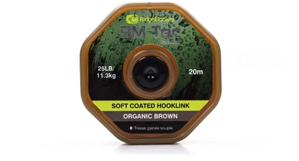 RidgeMonkey RM-Tec Soft Coated Hooklink Organic Brown 15,9kg (20m) 1 RidgeMonkey RM-Tec Soft Coated Hooklink Organic Brown 15,9kg (20m)