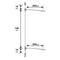 Sunset BDL Surfcasting RS Competition Special Surface Fluorocarbon Rig
