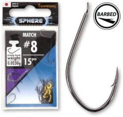 Browning Sphere Match Hook Black Nickel 18 (15 Stuks)