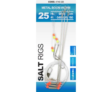 Spro Salt Rig 25 Metal Boom Worm #2 2 Spro Salt Rig 25 Metal Boom Worm #2 - Afbeelding 2