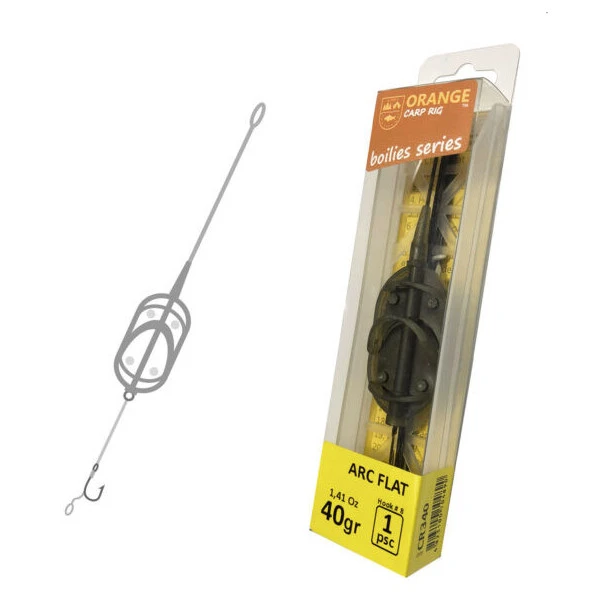 Life-Orange In-Line Carp Rig Arc Flat 40g 2 Life-Orange In-Line Carp Rig Arc Flat 40g - Afbeelding 2