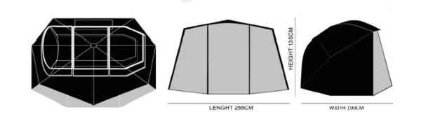 Prologic Avenger 65" Brolly & Mozzy Front 2 Prologic Avenger 65" Brolly & Mozzy Front - Afbeelding 2