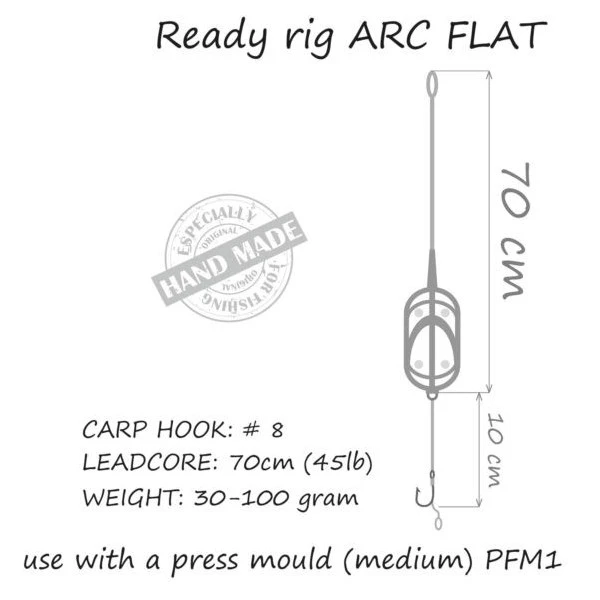 Life-Orange In-Line Carp Rig Arc Flat 40g 1 Life-Orange In-Line Carp Rig Arc Flat 40g