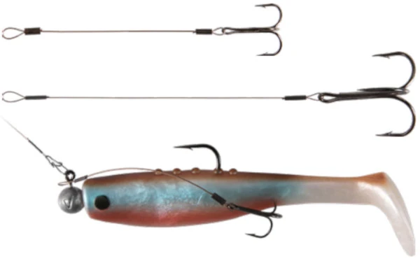 Dragon Treble Hook Stingers Steel Leader 1x7 Surfstrand 13kg 10cm Hook Size 2 2 1 Dragon Treble Hook Stingers Steel Leader 1x7 Surfstrand 13kg 10cm Hook Size 2 2