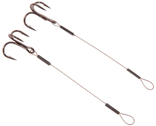 Dragon Treble Hook Stingers Steel Leader 1x7 Surfstrand 13kg 10cm Hook Size 2 2 2 Dragon Treble Hook Stingers Steel Leader 1x7 Surfstrand 13kg 10cm Hook Size 2 2 - Afbeelding 2